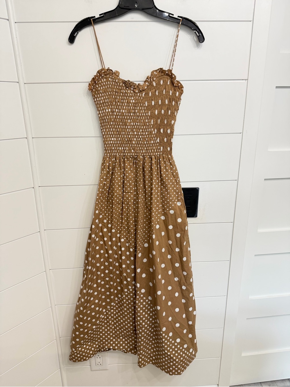 SWF Brown Ruffled Bodice Maxi Dress Size Small 36817 - Picture 5 of 13